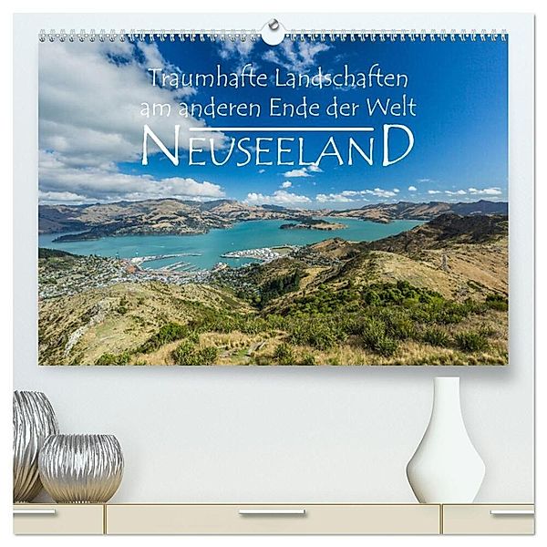 Neuseeland - Traumhafte Landschaften am anderen Ende der Welt (hochwertiger Premium Wandkalender 2024 DIN A2 quer), Kunstdruck in Hochglanz, Werner Moller