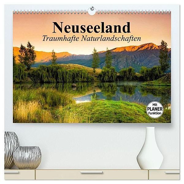 Neuseeland. Traumhafte Naturlandschaften (hochwertiger Premium Wandkalender 2024 DIN A2 quer), Kunstdruck in Hochglanz, Elisabeth Stanzer