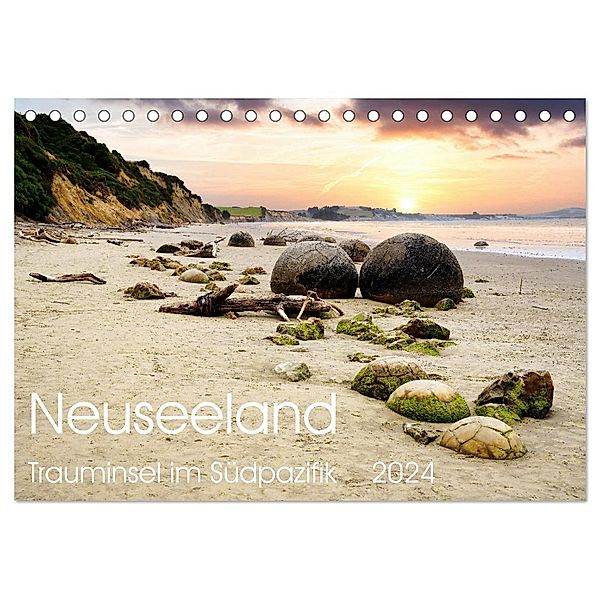 Neuseeland Trauminsel im Südpazifik (Tischkalender 2024 DIN A5 quer), CALVENDO Monatskalender, NZ.Photos - Harald Hochmann