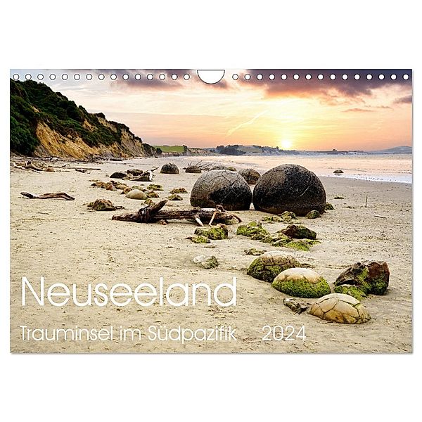 Neuseeland Trauminsel im Südpazifik (Wandkalender 2024 DIN A4 quer), CALVENDO Monatskalender, NZ.Photos - Harald Hochmann