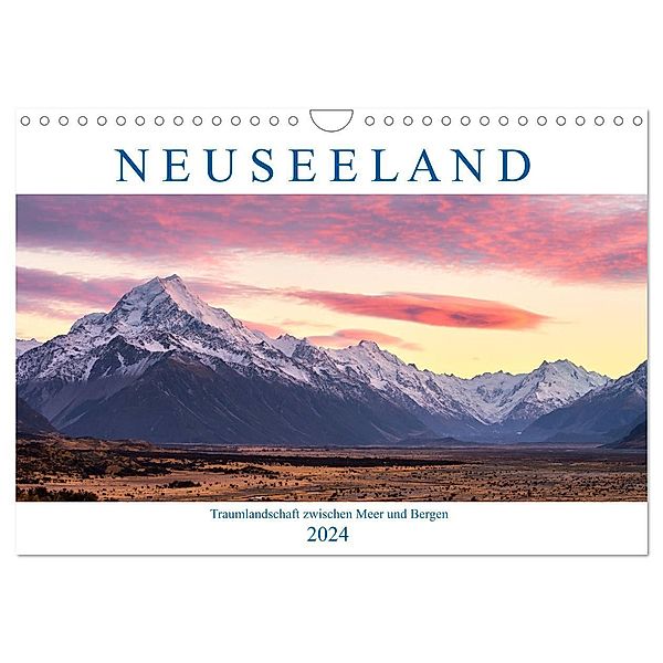 Neuseeland: Traumlandschaft zwischen Meer und Bergen (Wandkalender 2024 DIN A4 quer), CALVENDO Monatskalender, Sandra Schänzer