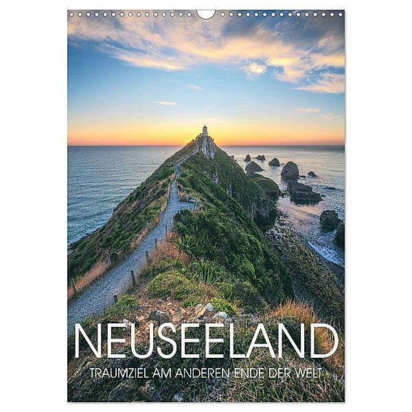 NEUSEELAND - TRAUMZIEL AM ANDEREN ENDE DER WELT (Wandkalender 2024 DIN A3 hoch), CALVENDO Monatskalender, Calvendo, Jean Claude Castor I 030mm-photography