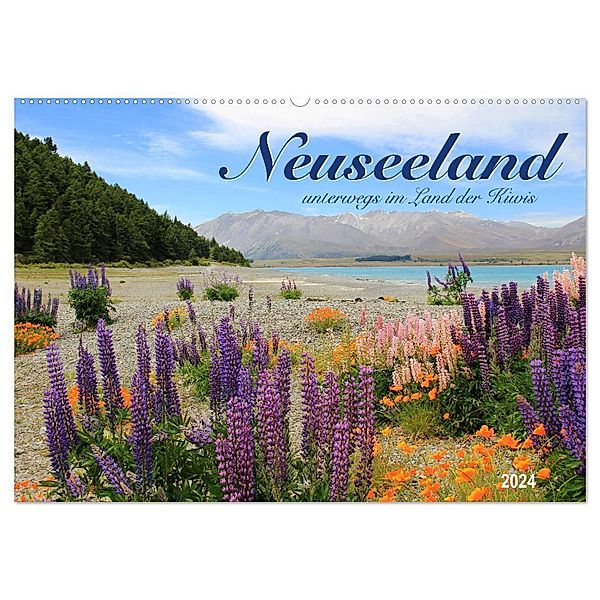 Neuseeland - unterwegs im Land der Kiwis (Wandkalender 2024 DIN A2 quer), CALVENDO Monatskalender, Jana Thiem-Eberitsch