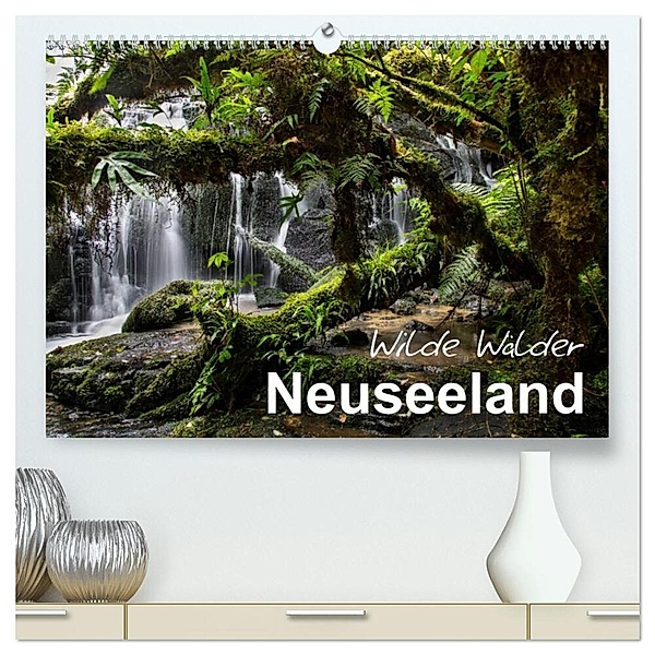 Neuseeland - Wilde Wälder (hochwertiger Premium Wandkalender 2024 DIN A2 quer), Kunstdruck in Hochglanz, Ferry Böhme