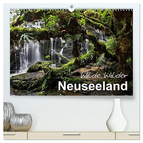 Neuseeland - Wilde Wälder (hochwertiger Premium Wandkalender 2025 DIN A2 quer), Kunstdruck in Hochglanz, Calvendo, Ferry Böhme
