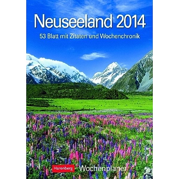 Neuseeland, Wochenplaner 2014