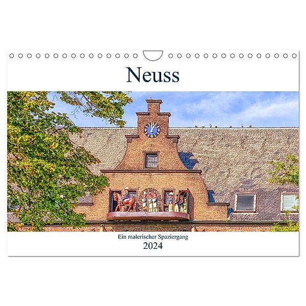 Neuss - Ein malerischer Spaziergang (Wandkalender 2024 DIN A4 quer), CALVENDO Monatskalender, Bettina Hackstein