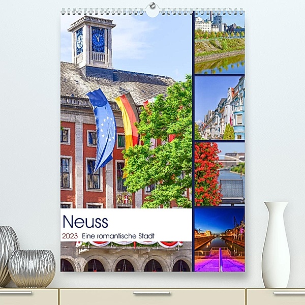 Neuss - Eine romantische Stadt (Premium, hochwertiger DIN A2 Wandkalender 2023, Kunstdruck in Hochglanz), Bettina Hackstein
