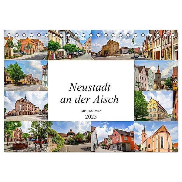 Neustadt an der Aisch Impressionen (Tischkalender 2025 DIN A5 quer), CALVENDO Monatskalender, Calvendo, Dirk Meutzner