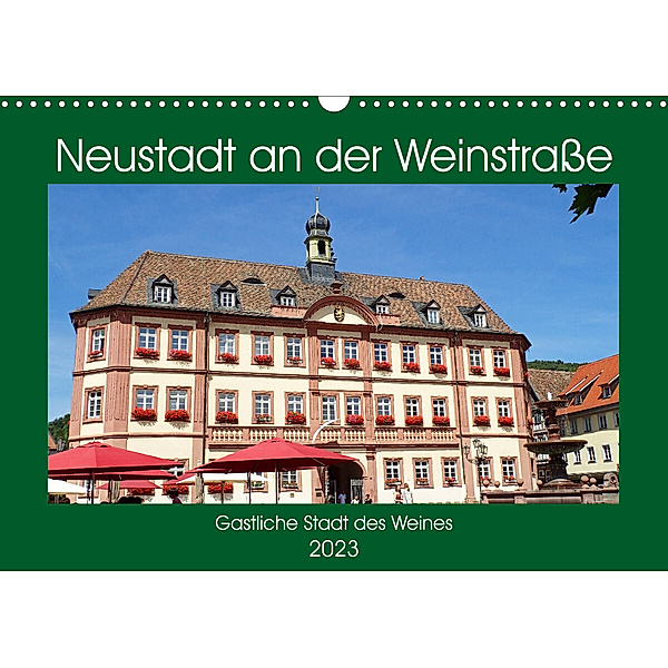 Neustadt an der Weinstrasse Gastliche Stadt des Weines (Wandkalender 2023 DIN A3 quer), Ilona Andersen