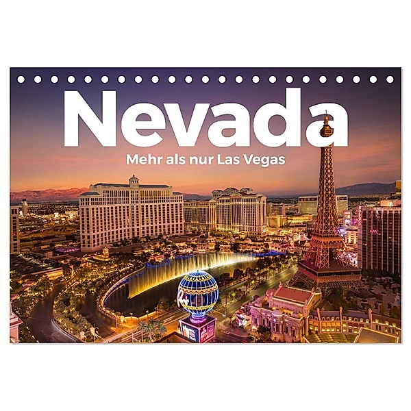 Nevada - Mehr als nur Las Vegas (Tischkalender 2024 DIN A5 quer), CALVENDO Monatskalender, Benjamin Lederer