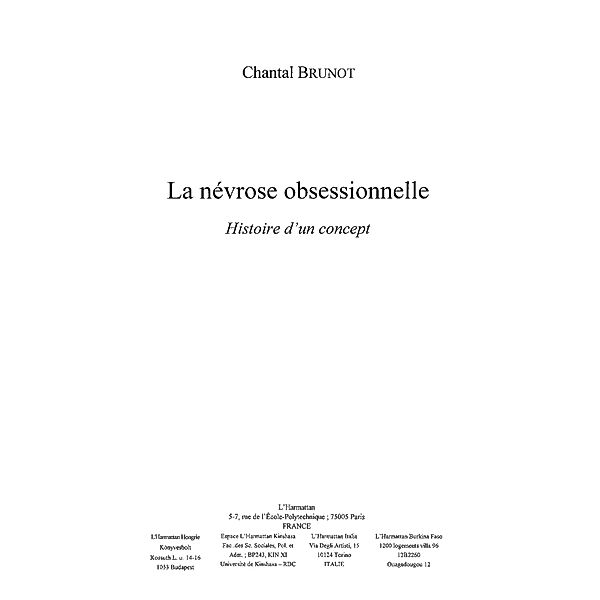 Nevrose obsessionnelle: histoire d'un co / Hors-collection, Brunot Chantal