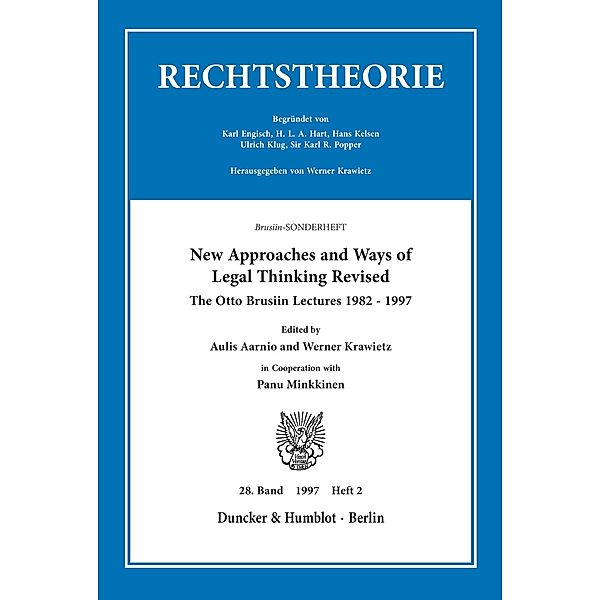 New Approaches and Ways of Legal Thinking Revised.