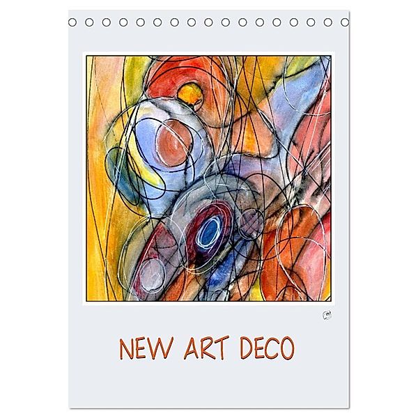 New Art Deco (Tischkalender 2024 DIN A5 hoch), CALVENDO Monatskalender, Claudia Gründler