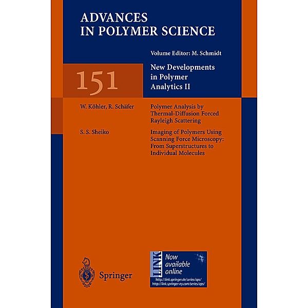 New Developments in Polymer Analytics II / Advances in Polymer Science Bd.151
