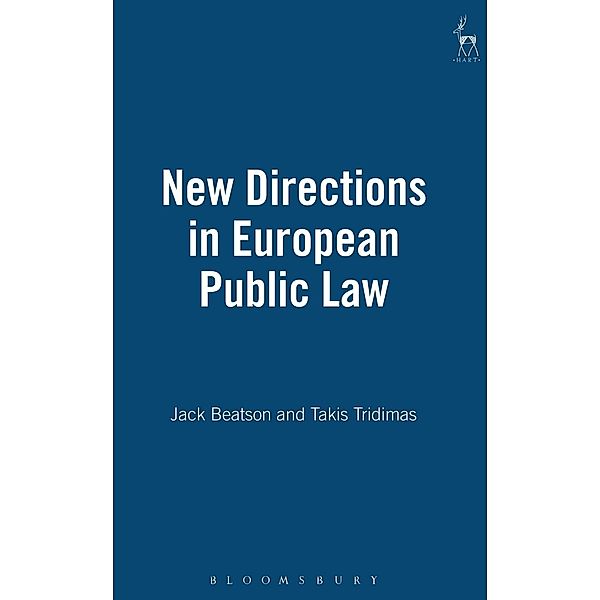 New Directions in European Public Law, Jack Beatson, Paul Matthews