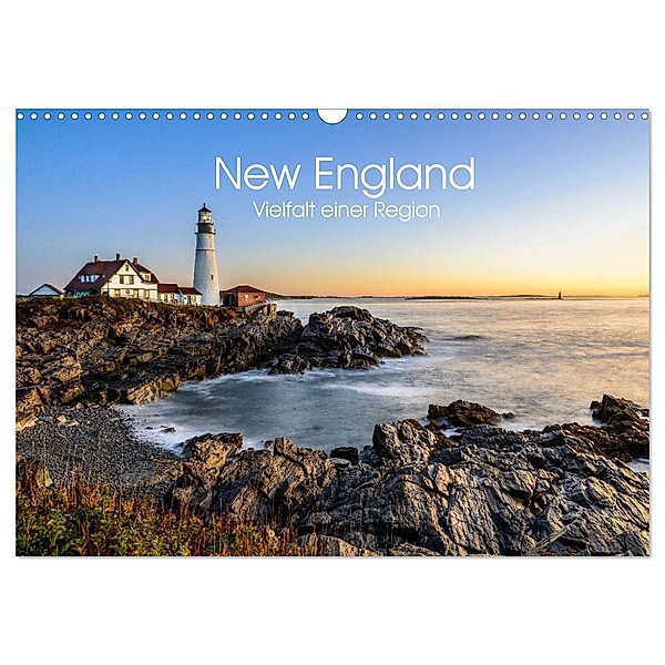 New England - Vielfalt einer Region (Wandkalender 2024 DIN A3 quer), CALVENDO Monatskalender, Lukas Proszowski