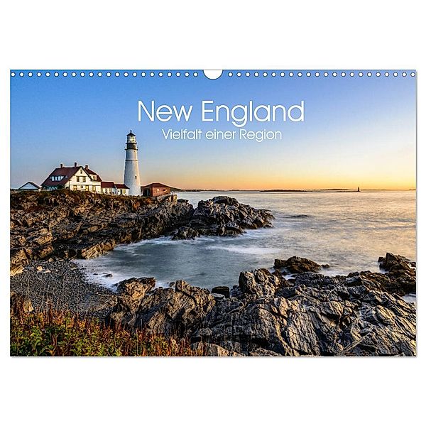 New England - Vielfalt einer Region (Wandkalender 2025 DIN A3 quer), CALVENDO Monatskalender, Calvendo, Lukas Proszowski