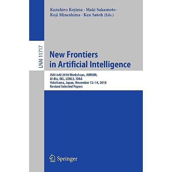 New Frontiers in Artificial Intelligence / Lecture Notes in Computer Science Bd.11717