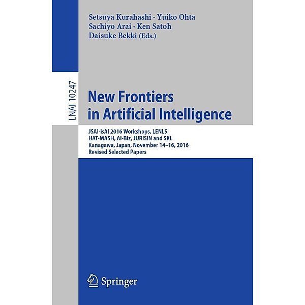 New Frontiers in Artificial Intelligence / Lecture Notes in Computer Science Bd.10247