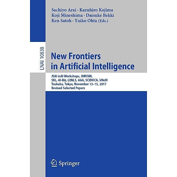 New Frontiers in Artificial Intelligence / Lecture Notes in Computer Science Bd.10838