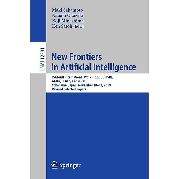 New Frontiers in Artificial Intelligence / Lecture Notes in Computer Science Bd.12331