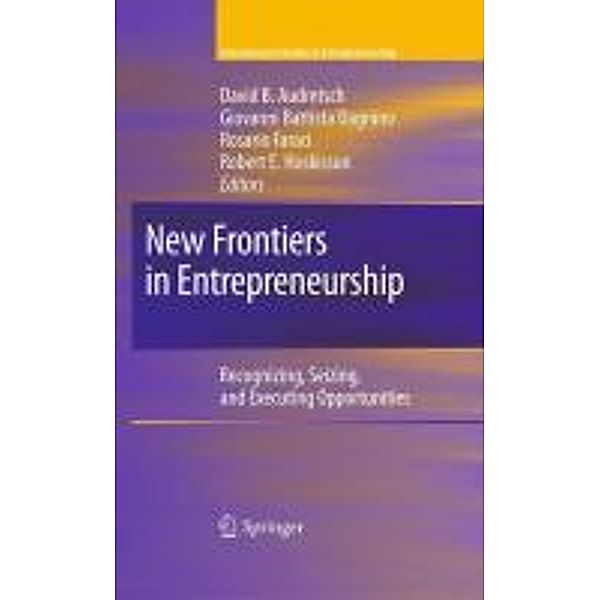 New Frontiers in Entrepreneurship / International Studies in Entrepreneurship Bd.26