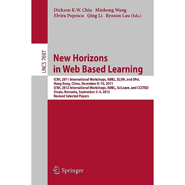 New Horizons in Web Based Learning / Lecture Notes in Computer Science Bd.7697