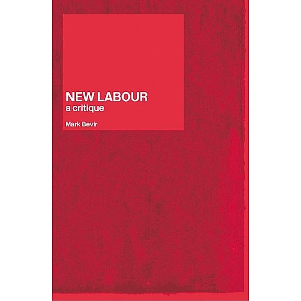 New Labour, Mark Bevir