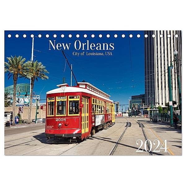 New Orleans Louisiana, USA (Tischkalender 2024 DIN A5 quer), CALVENDO Monatskalender, Klaus Hegmanns