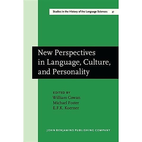New Perspectives in Language, Culture, and Personality