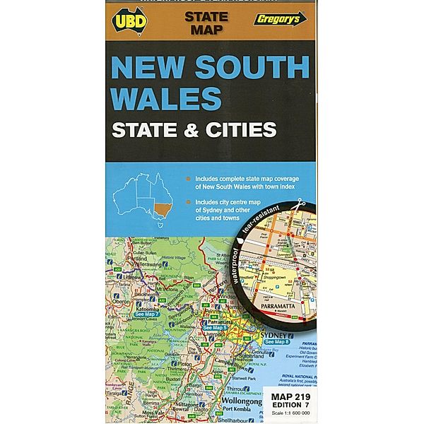 New South Wales State and Cities Map 219