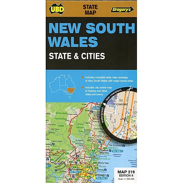 New South Wales State and Cities Map 219