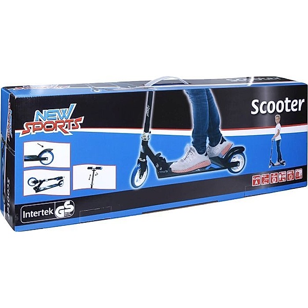 New Sports Scooter Blau/Weiß, 125 mm, ABEC 7