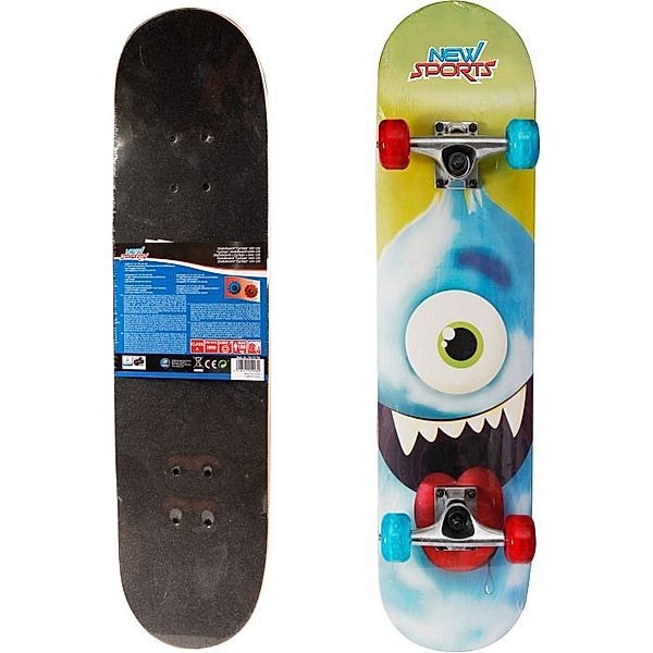 New Sports Skateboard Cyclops, LED Räder, 78 cm