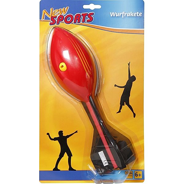 New Sports Wurfrakete mit Heuler, Länge 30cm