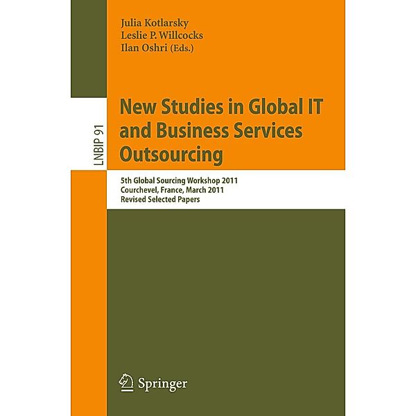 New Studies in Global IT and Business Services Outsourcing / Lecture Notes in Business Information Processing Bd.91