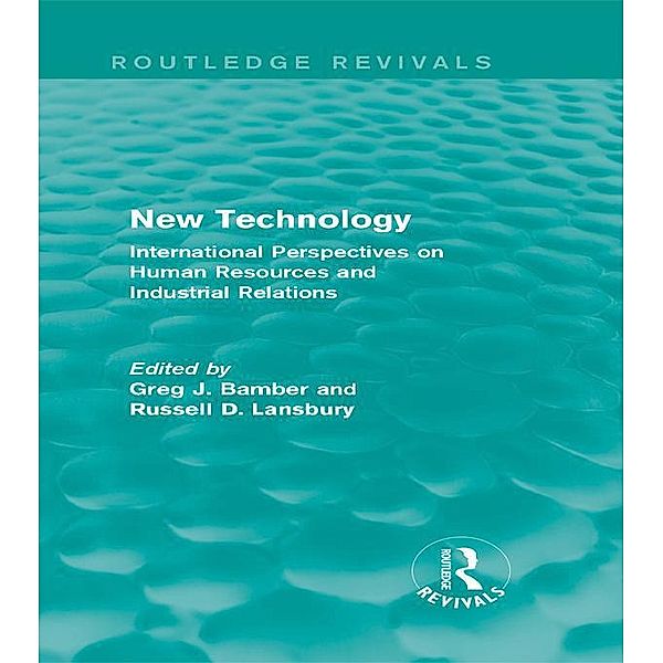 New Technology (Routledge Revivals) / Routledge Revivals