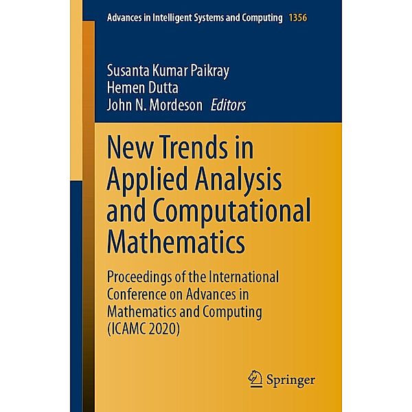 New Trends in Applied Analysis and Computational Mathematics / Advances in Intelligent Systems and Computing Bd.1356