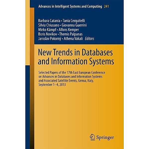 New Trends in Databases and Information Systems / Advances in Intelligent Systems and Computing Bd.241