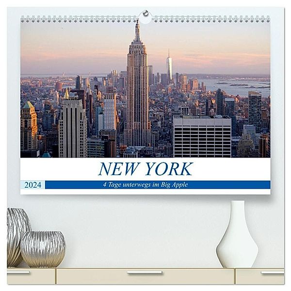 New York - 4 Tage unterwegs im Big Apple (hochwertiger Premium Wandkalender 2024 DIN A2 quer), Kunstdruck in Hochglanz, Markus Dorn