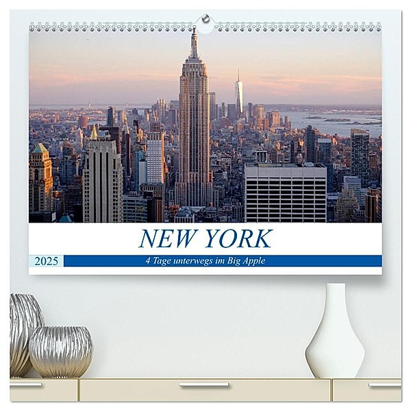 New York - 4 Tage unterwegs im Big Apple (hochwertiger Premium Wandkalender 2025 DIN A2 quer), Kunstdruck in Hochglanz, Calvendo, Markus Dorn