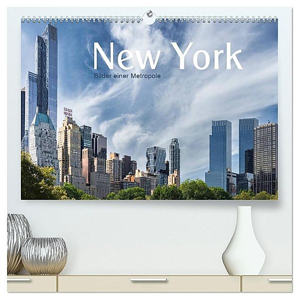 New York - Bilder einer Metropole (hochwertiger Premium Wandkalender 2025 DIN A2 quer), Kunstdruck in Hochglanz, Calvendo, Christiane calmbacher