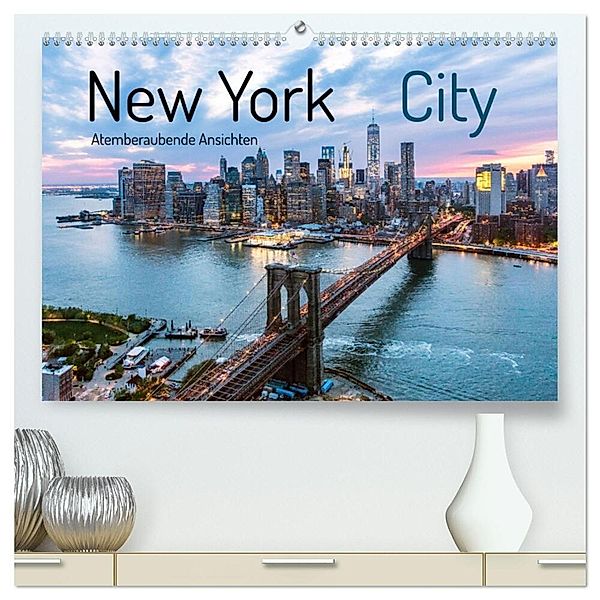 New York City - Atemberaubende Ansichten (hochwertiger Premium Wandkalender 2025 DIN A2 quer), Kunstdruck in Hochglanz, Calvendo, Matteo Colombo