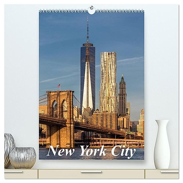 New York City / CH-Version (hochwertiger Premium Wandkalender 2024 DIN A2 hoch), Kunstdruck in Hochglanz, Thomas Klinder