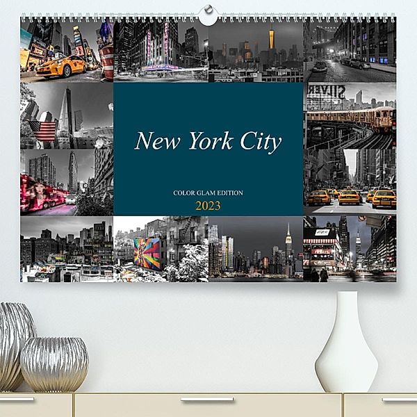 New York City - Color Glam Edition (Premium, hochwertiger DIN A2 Wandkalender 2023, Kunstdruck in Hochglanz), Kurt Krause