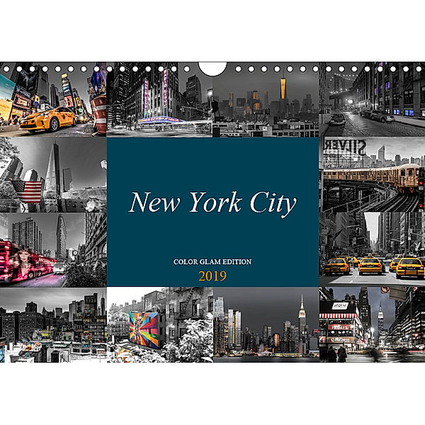 New York City - Color Glam Edition (Wandkalender 2019 DIN A4 quer), Kurt Krause