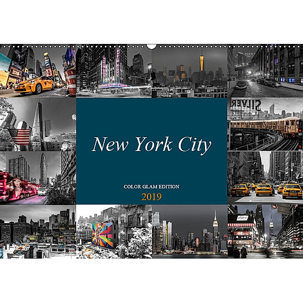 New York City - Color Glam Edition (Wandkalender 2019 DIN A2 quer), Kurt Krause