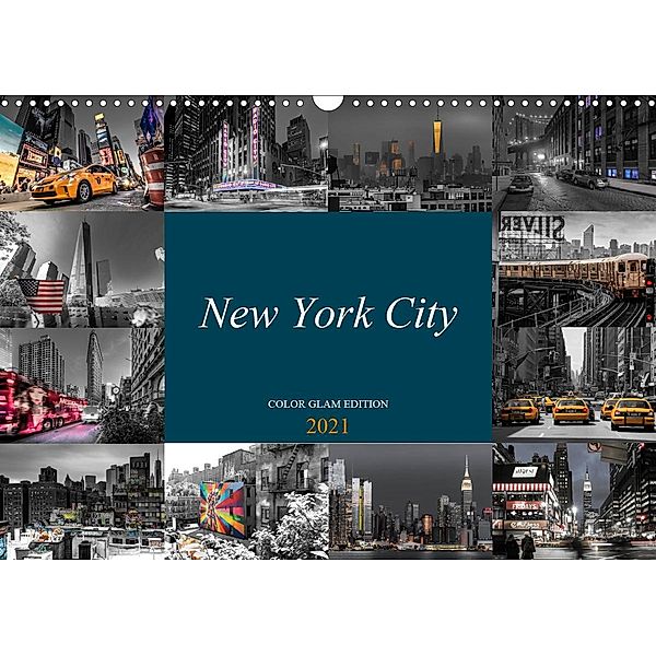 New York City - Color Glam Edition (Wandkalender 2021 DIN A3 quer), Kurt Krause