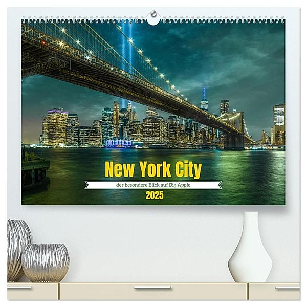 New York City - der besondere Blick auf Big Apple (hochwertiger Premium Wandkalender 2025 DIN A2 quer), Kunstdruck in Hochglanz, Calvendo, Charles Schrader